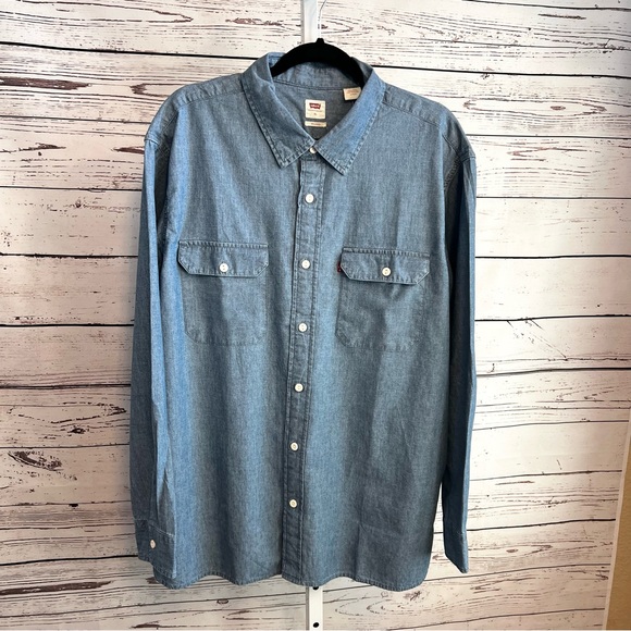 Levi's Other - Men's Levi's The Worker Blue Button Down Long Sleeve Shirt XL NWT